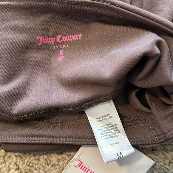Juicy Couture Sport Women's Stretch brown Velour Side Panel Legging, NWT medium - Picture 3 of 6